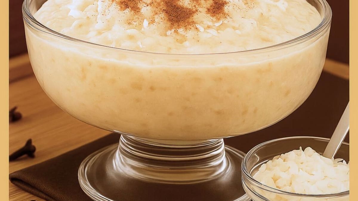 Imagem ilustrativa da receita CANJICA CREMOSA COM LEITE CONDENSADO E COCO SECO