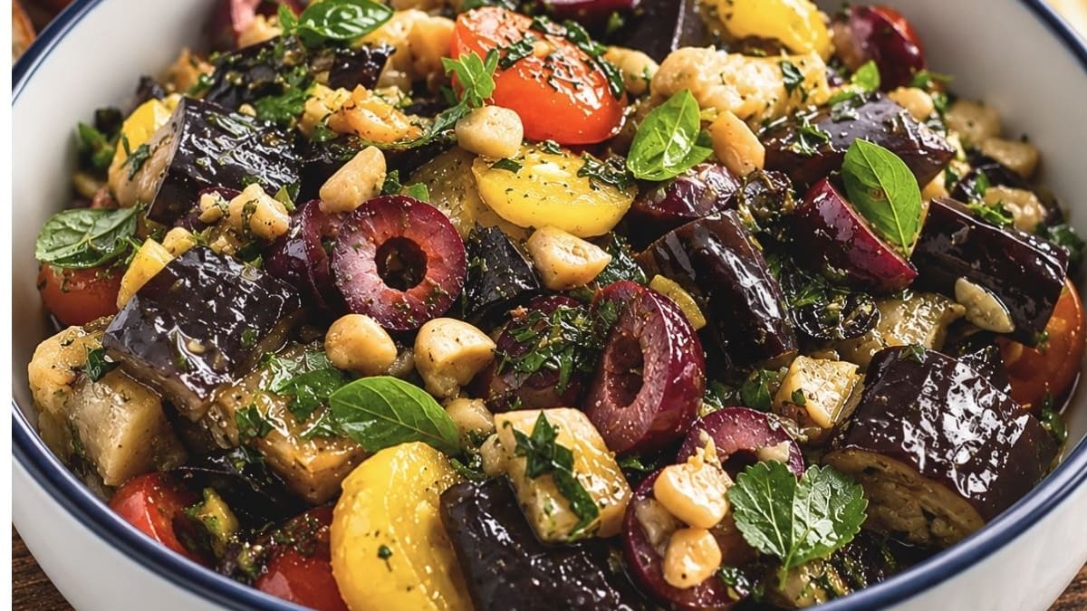 Imagem ilustrativa da receita CAPONATA RÁPIDA DE BERINJELA NA PRESSÃO