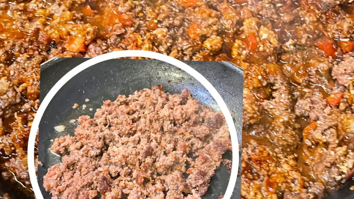 Imagem ilustrativa da receita CARNE MOÍDA DE PANELA COM TÉCNICA DE CHEF
