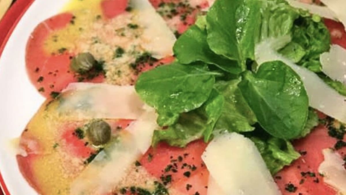 Imagem ilustrativa da receita CARPACCIO COM MOLHO DE MOSTARDA