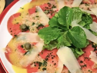 Imagem ilustrativa da receita CARPACCIO COM MOLHO DE MOSTARDA