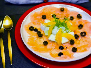 Imagem ilustrativa da receita CARPACCIO DE SALMÃO COM ERVA-DOCE