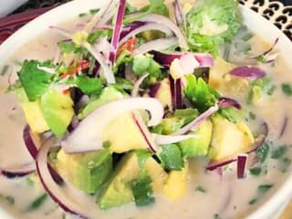 Imagem ilustrativa da receita CEVICHE DE ABACATE COM LEITE DE TIGRE PICANTE (VEGANO)