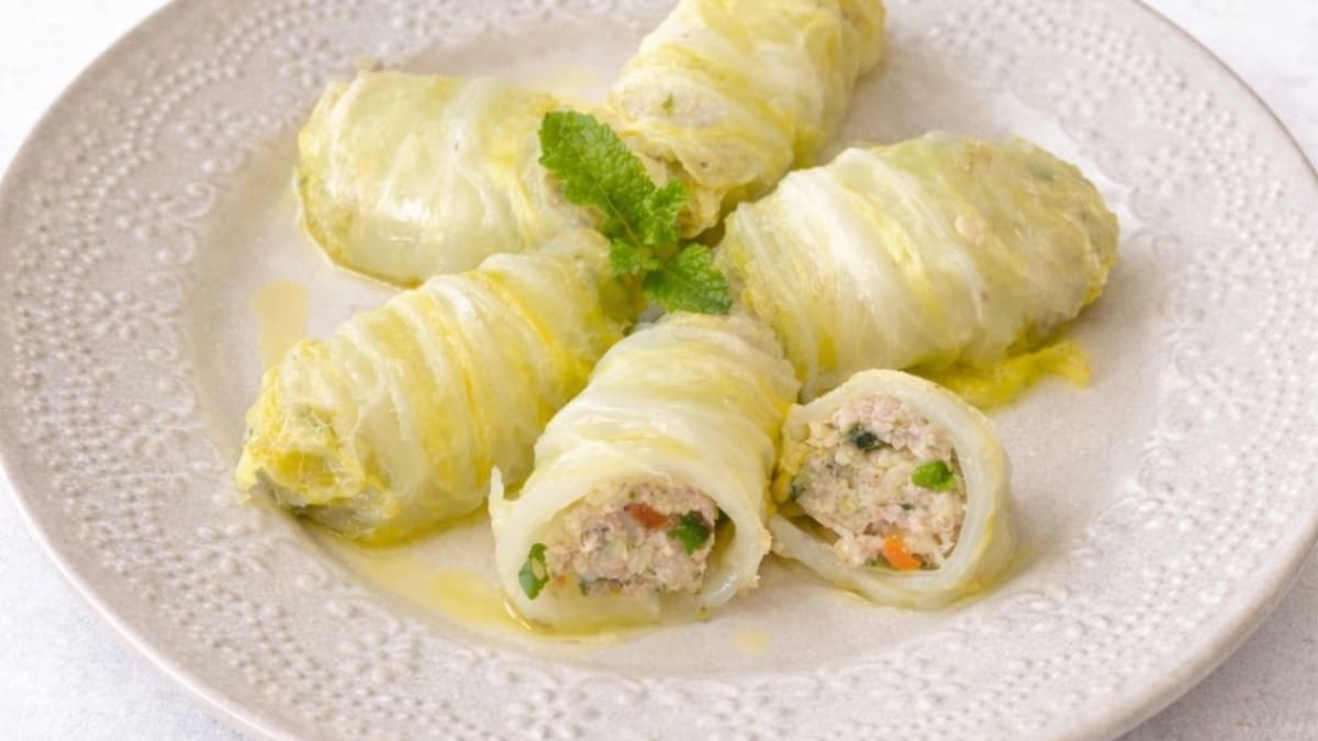 Imagem ilustrativa da receita CHARUTINHOS DE ACELGA COM CARNE E ESPECIARIAS