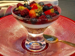 Imagem ilustrativa da receita CHEESECAKE DE FRUTAS VERMELHAS NO POTE