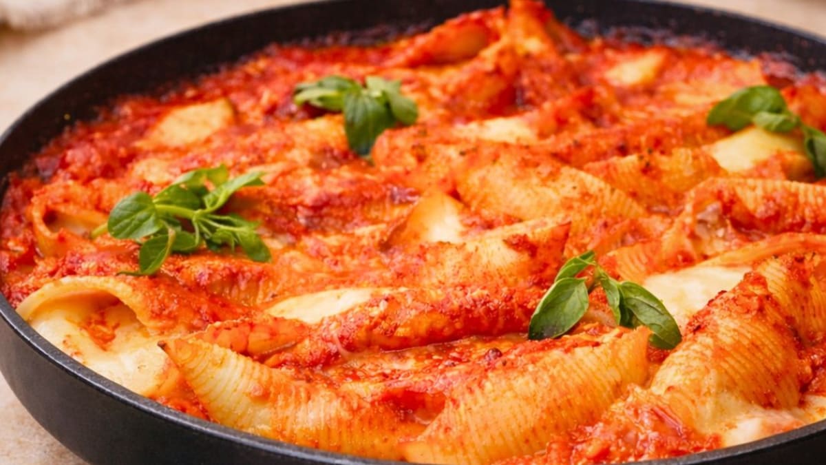 Imagem ilustrativa da receita CONCHIGLIONE RECHEADO COM RICOTA