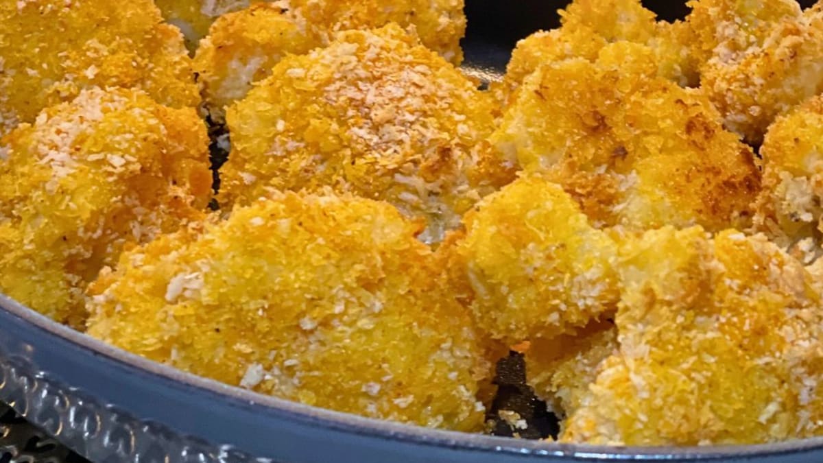 Imagem ilustrativa da receita COUVE FLOR EMPANADA SEM TRIGO E SEM FRITAR