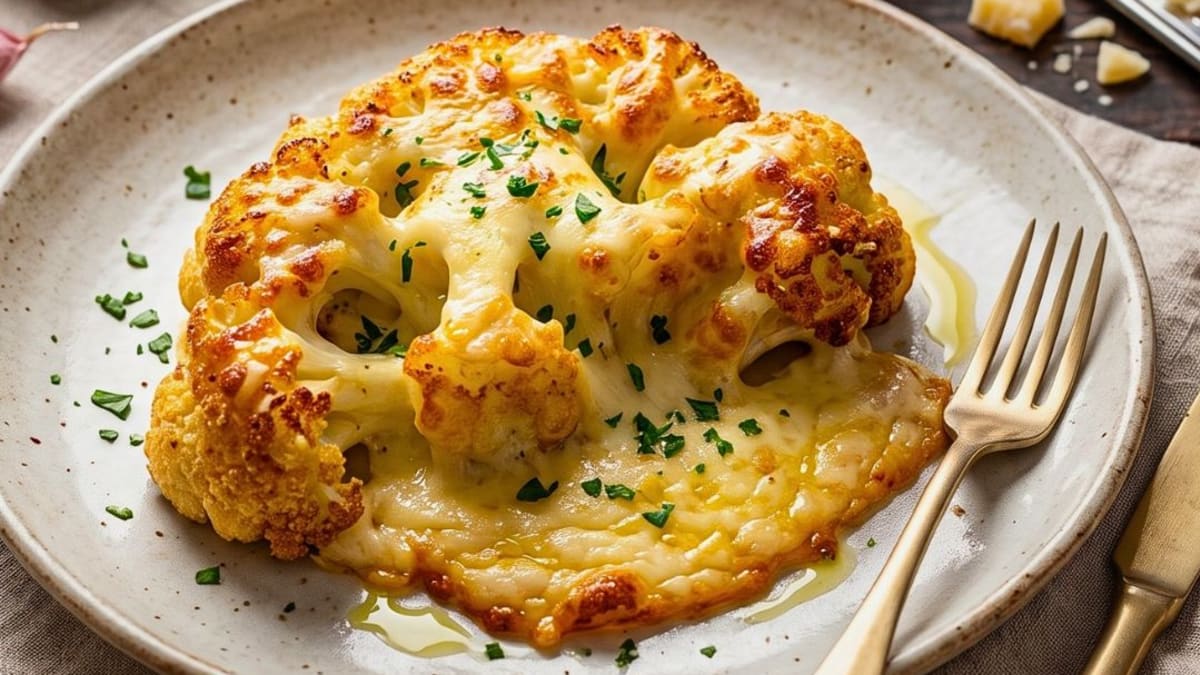 Imagem ilustrativa da receita COUVE-FLOR GRATINADA NO FORNO OU NA AIRFRYER