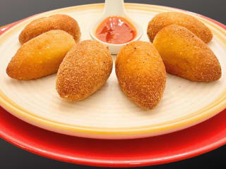 Imagem ilustrativa da receita COXINHA COM MASSA DE BATATA NA AIRFRYER