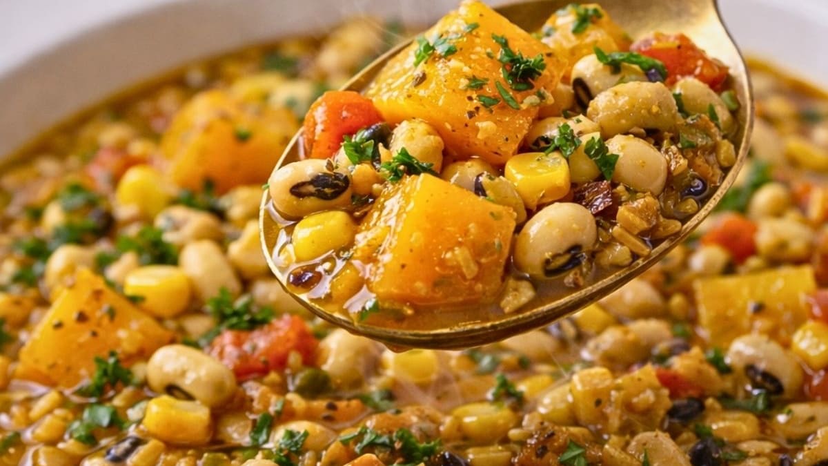 Imagem ilustrativa da receita COZIDO DE LEGUMES CRIOULO DE FEIJÃO FRADINHO E ABÓBORA