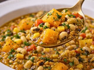 Imagem ilustrativa da receita COZIDO DE LEGUMES CRIOULO DE FEIJÃO FRADINHO E ABÓBORA