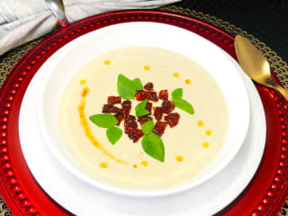 Imagem ilustrativa da receita CREME DE ALCACHOFRA, TOMATE SECO E PARMESÃO