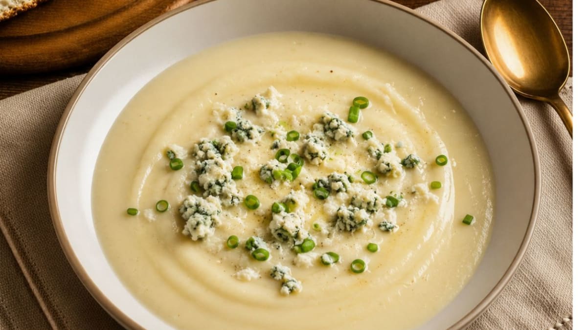Imagem ilustrativa da receita CREME DE COUVE-FLOR COM GORGONZOLA