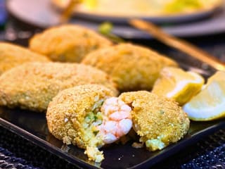 Imagem ilustrativa da receita CROQUETE DE CAMARÃO (com massa de risoto)