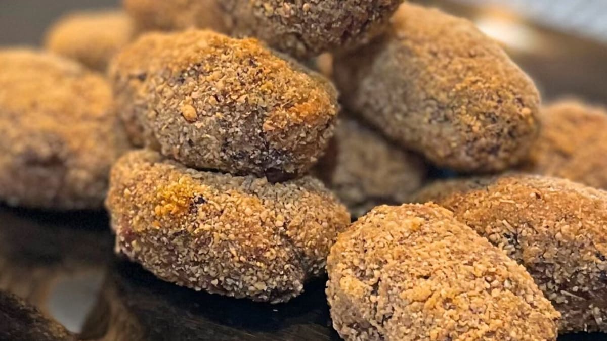Imagem ilustrativa da receita CROQUETE DE CARNE SAUDÁVEL SEM TRIGO E SEM FRITURA
