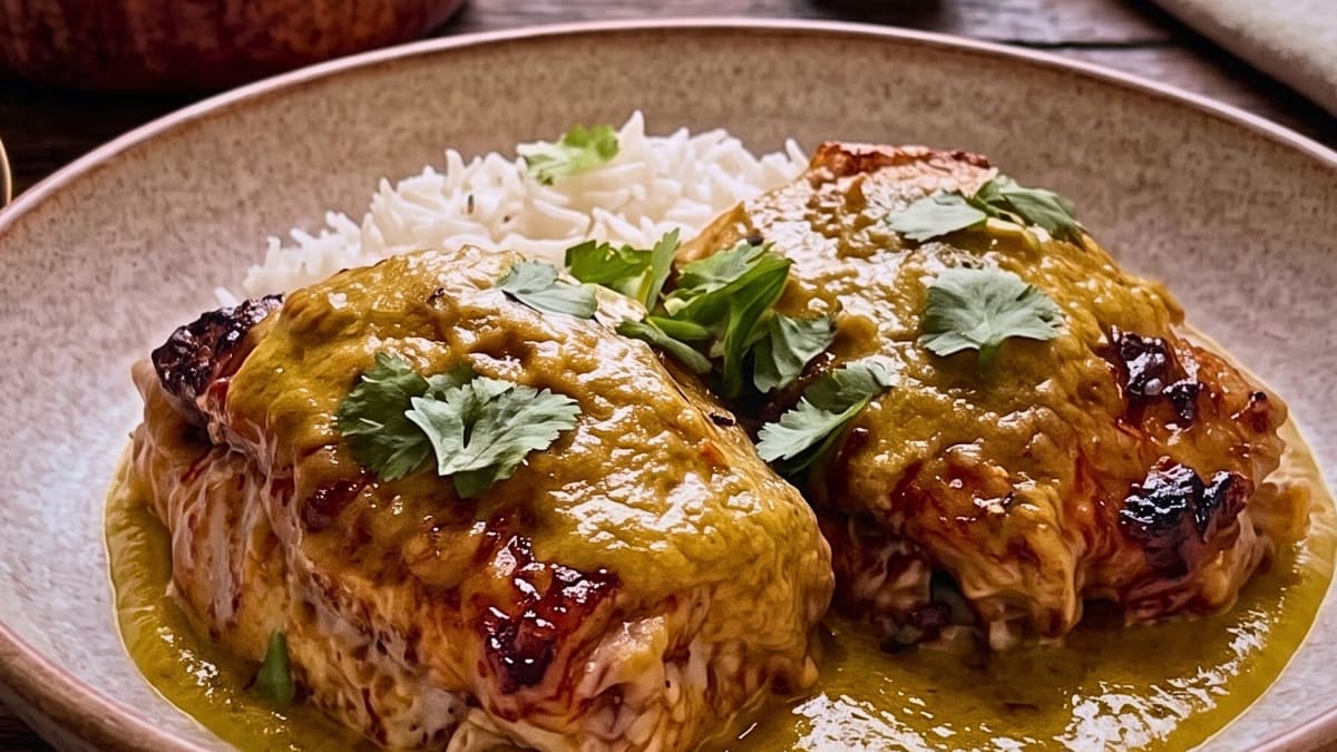 Imagem ilustrativa da receita SOBRECOXAS AO CURRY CREMOSO