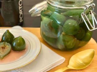 Imagem ilustrativa da receita DOCE DE FIGO VERDE EM CALDA