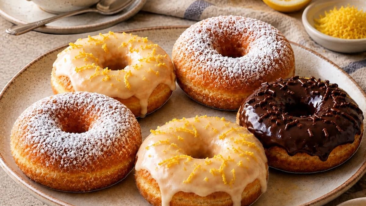 Imagem ilustrativa da receita DONUTS DE BATATA: MACIOS E SEM FERMENTAÇÃO