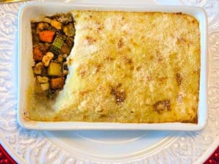 Imagem ilustrativa da receita ESCONDIDINHO DE LEGUMES COM PURÊ DE BATATA SEM LEITE