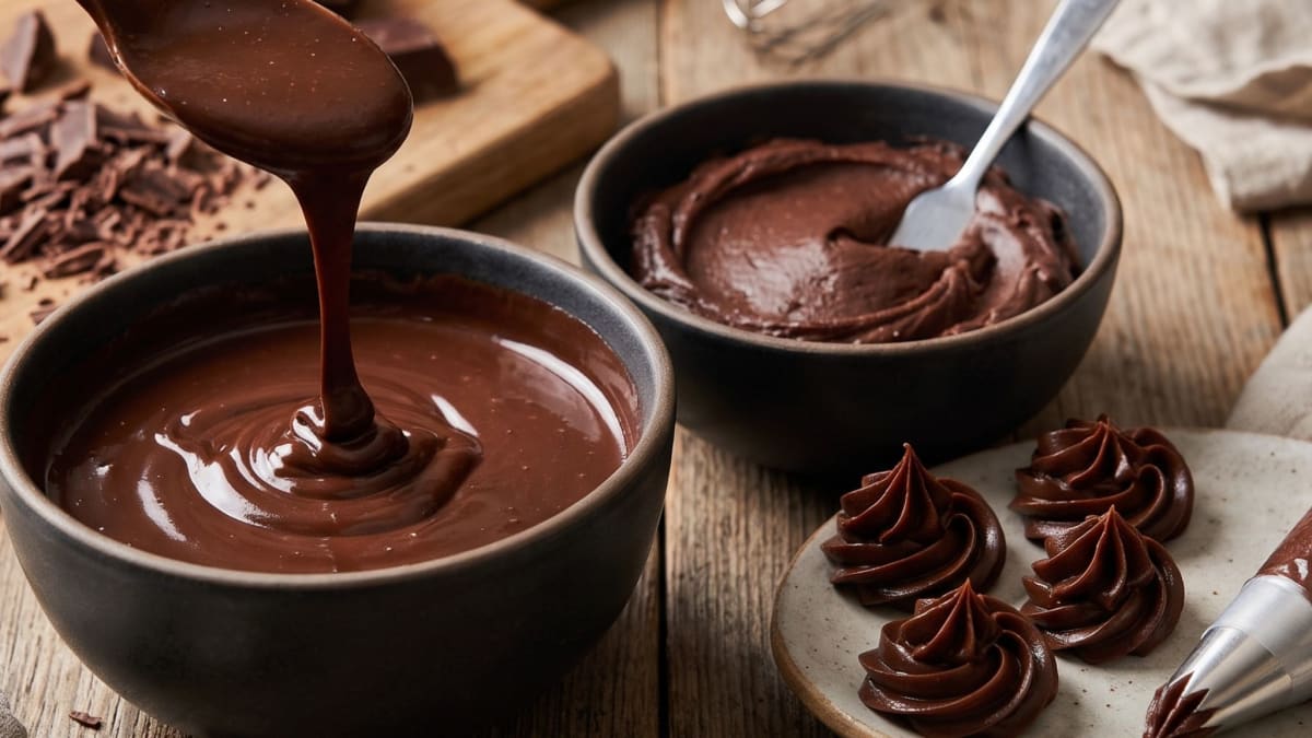 Imagem ilustrativa da receita GANACHE DE CHOCOLATE PARA COBRIR, RECHEAR E CONFEITAR