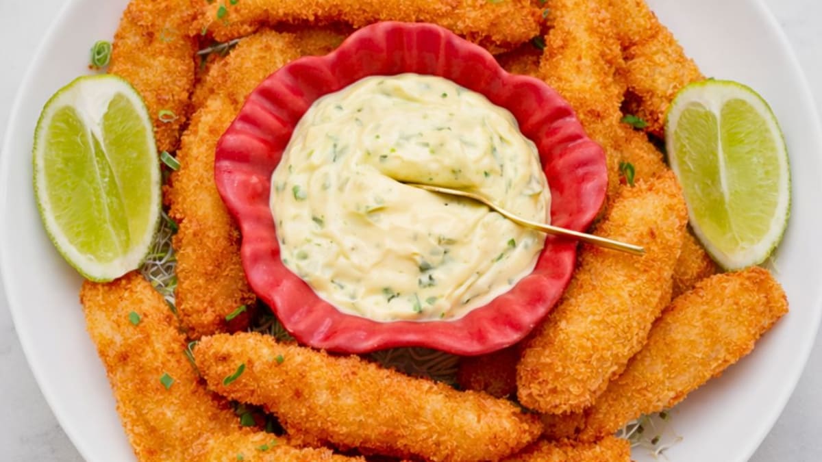 Imagem ilustrativa da receita ISCAS EMPANADAS DE TILÁPIA NA AIRFRYER