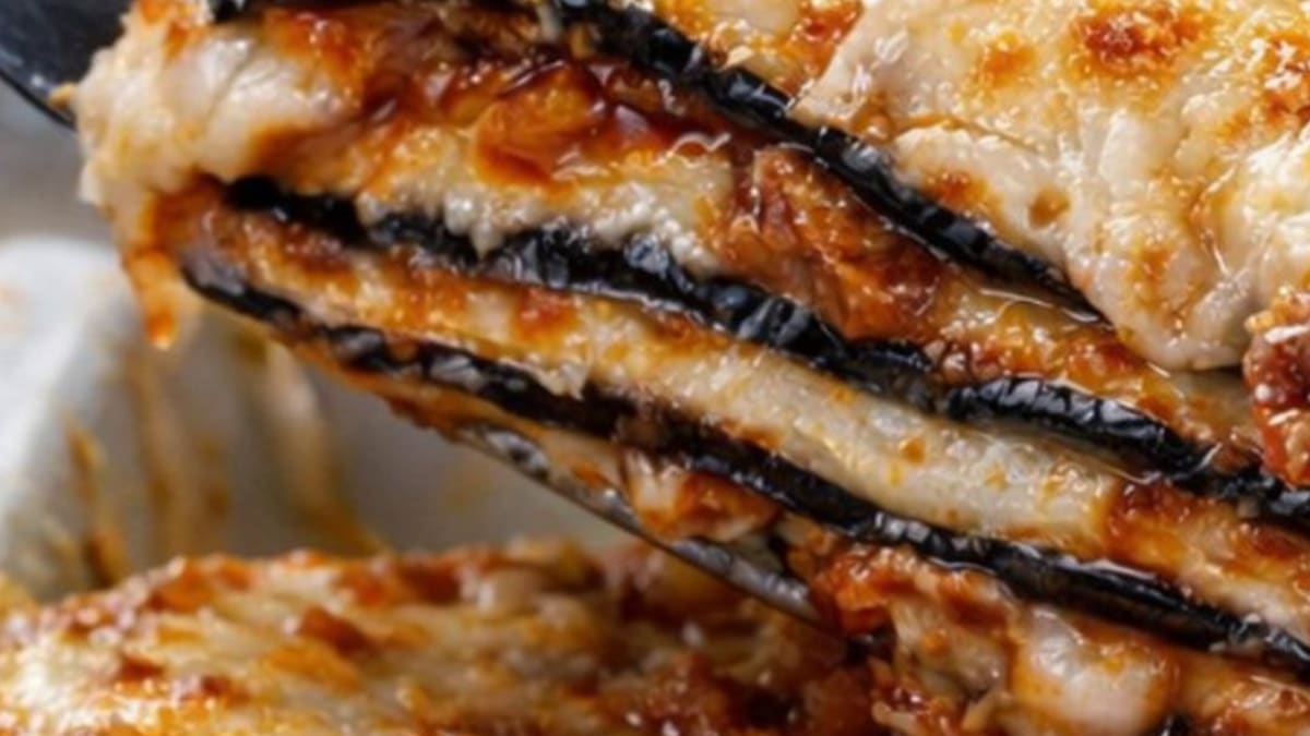 Imagem ilustrativa da receita LASANHA DE BERINJELA NA AIRFRYER