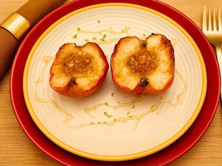 Imagem ilustrativa da receita MAÇÃ ASSADA NA AIRFRYER