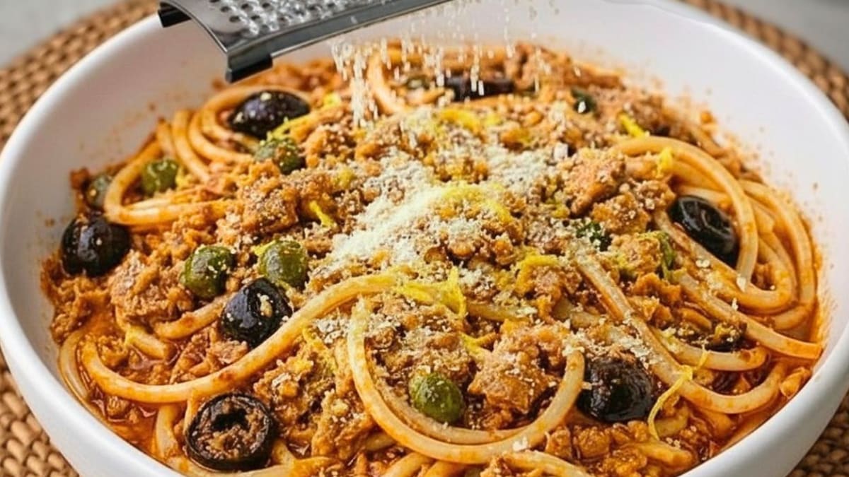Imagem ilustrativa da receita MACARRÃO AO MOLHO DE TOMATE COM ATUM