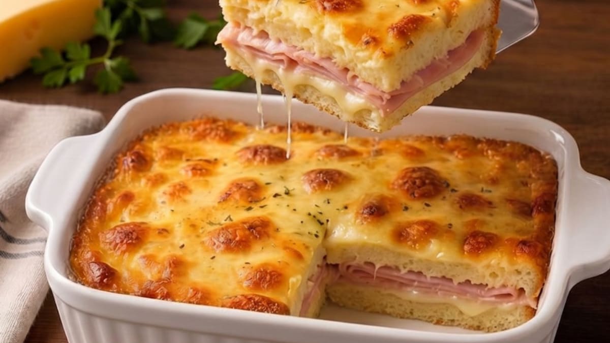Imagem ilustrativa da receita MISTO QUENTE ASSADO CREMOSO E GRATINADO
