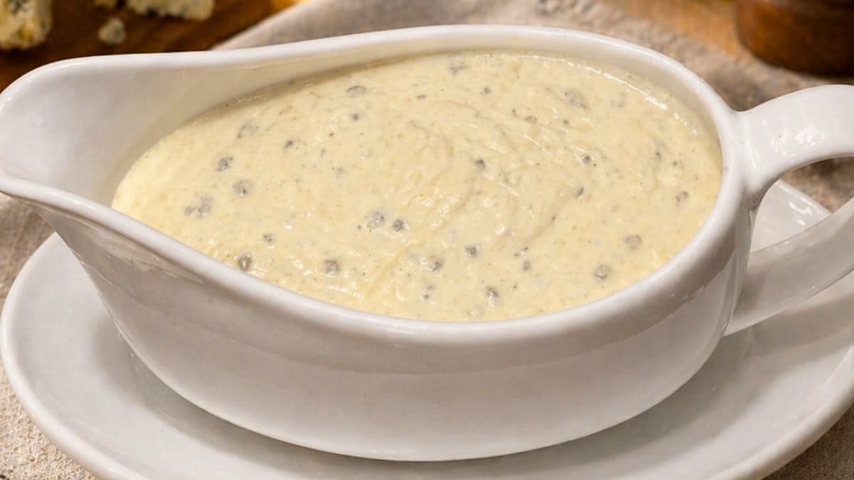 Imagem ilustrativa da receita MOLHO GORGONZOLA COM IOGURTE CREMOSO