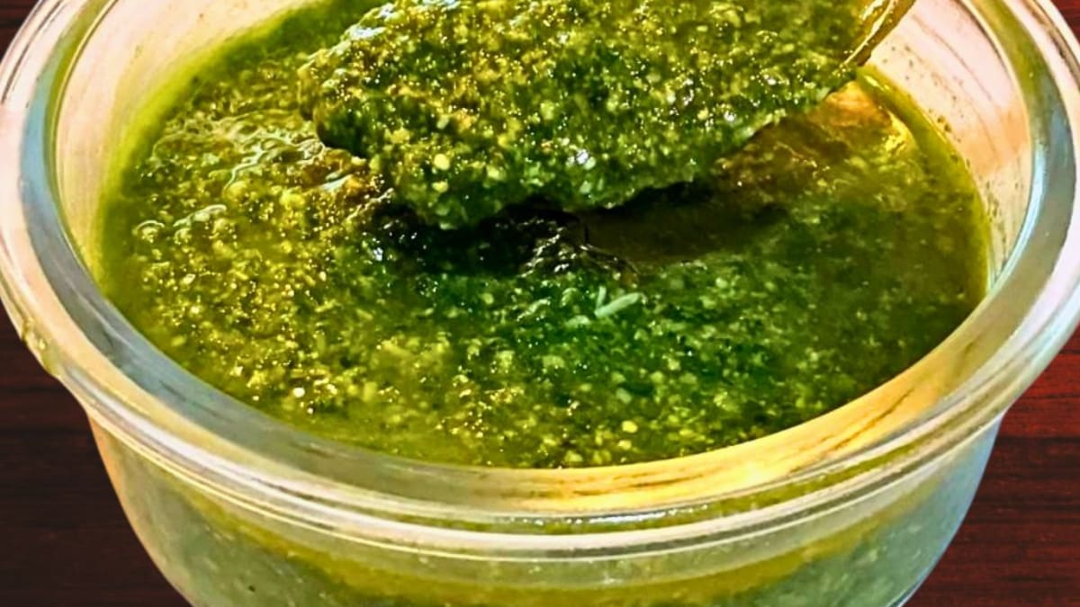 Imagem ilustrativa da receita MOLHO PESTO DE ESPINAFRE