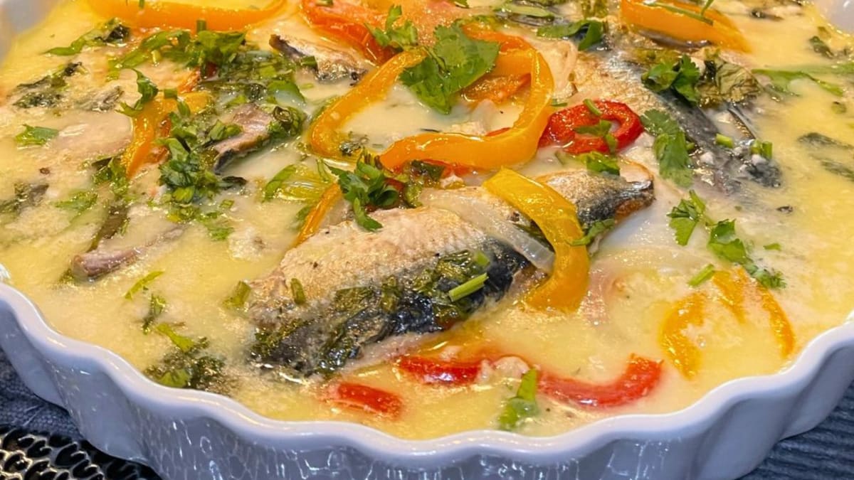 Imagem ilustrativa da receita MOQUECA DE SARDINHA (NO FORNO)