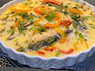 Imagem ilustrativa da receita MOQUECA DE SARDINHA (NO FORNO)