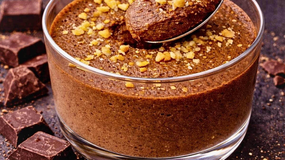 Imagem ilustrativa da receita MOUSSE DE CHOCOLATE COM 2 INGREDIENTES