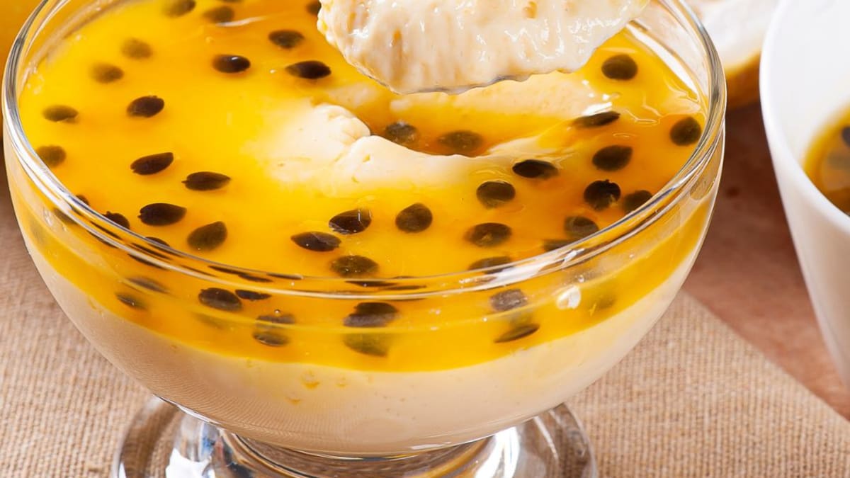 Imagem ilustrativa da receita Mousse Rápido de Maracujá