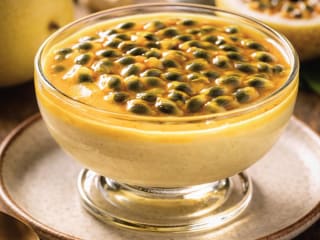 Imagem ilustrativa da receita MOUSSE DE MARACUJÁ SEM LACTOSE