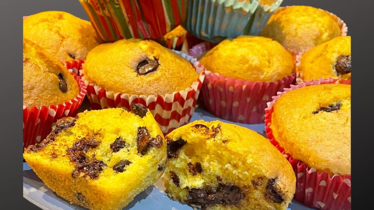 Imagem ilustrativa da receita Muffin de Cenoura Sem Trigo (sem glúten e sem lactose)