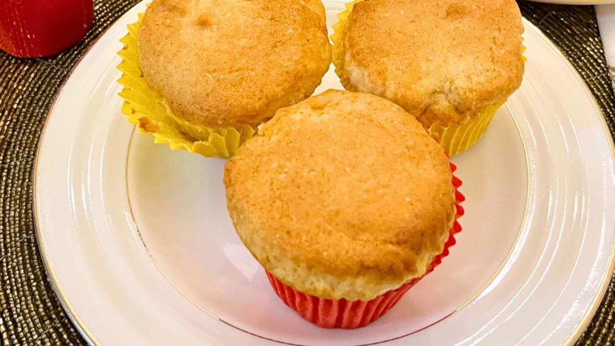 Imagem ilustrativa da receita MUFFIN NA AIRFRYER (BOLINHO DE BACIA)