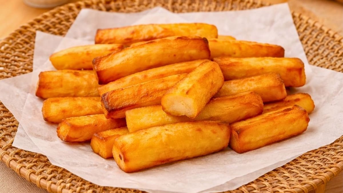 Imagem ilustrativa da receita PALITOS DE BATATA-DOCE CROCANTES NA AIRFRYER