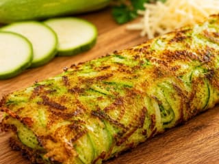Imagem ilustrativa da receita PANQUECA CROCANTE DE ABOBRINHA E QUEIJO