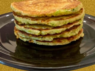 Imagem ilustrativa da receita PANQUECA DE ABOBRINHA SAUDÁVEL SEM GLÚTEN