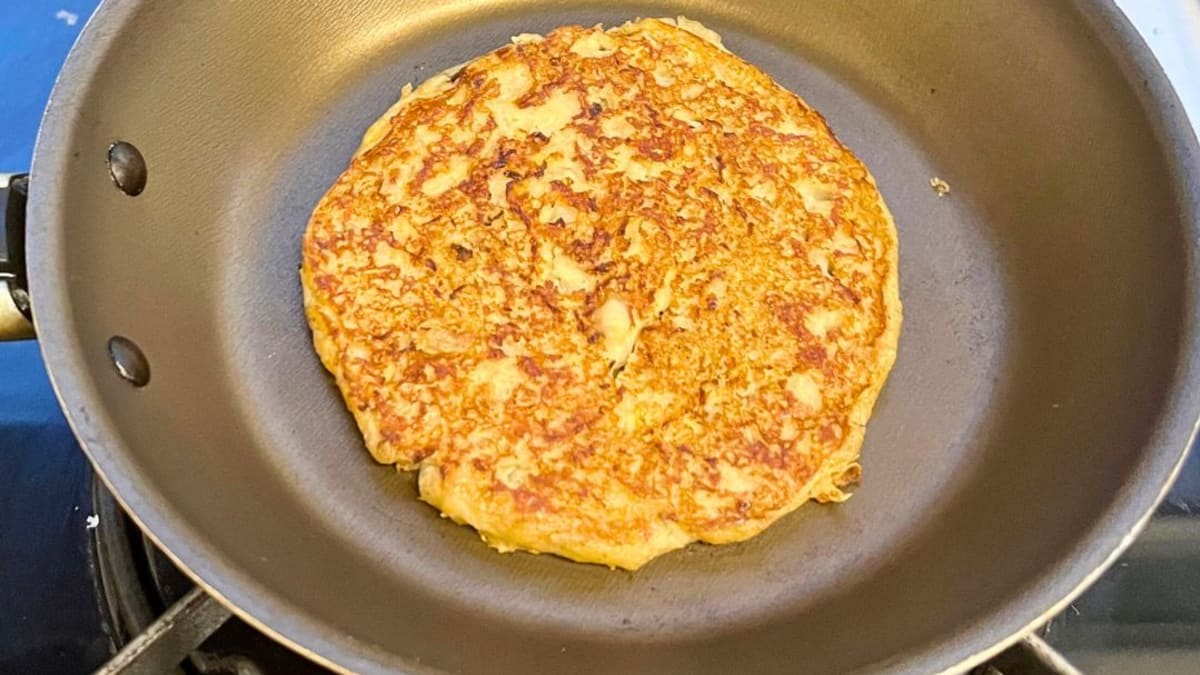 Imagem ilustrativa da receita PANQUECA DE BANANA 2 INGREDIENTES SAUDÁVEL