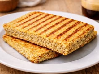 Imagem ilustrativa da receita PÃO INSTANTÂNEO DE AVEIA 3 INGREDIENTES