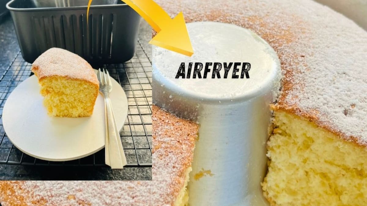 Imagem ilustrativa da receita PÃO DE LÓ DE LARANJA NA AIRFRYER