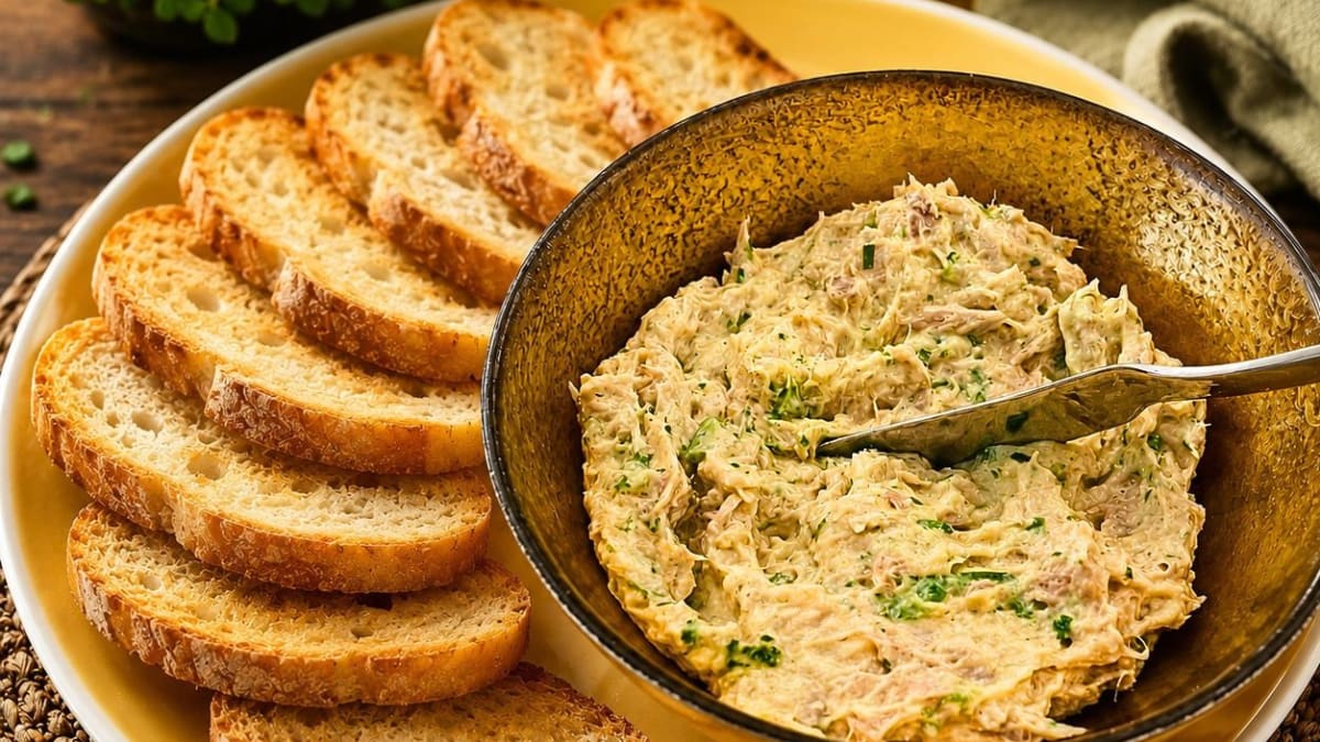 Imagem ilustrativa da receita PATÊ DE ATUM CREMOSO COM MAIONESE CASEIRA