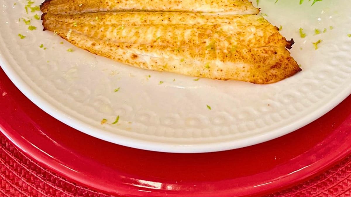 Imagem ilustrativa da receita FILÉ  DE PEIXE “FRITO” NA AIRFRYER