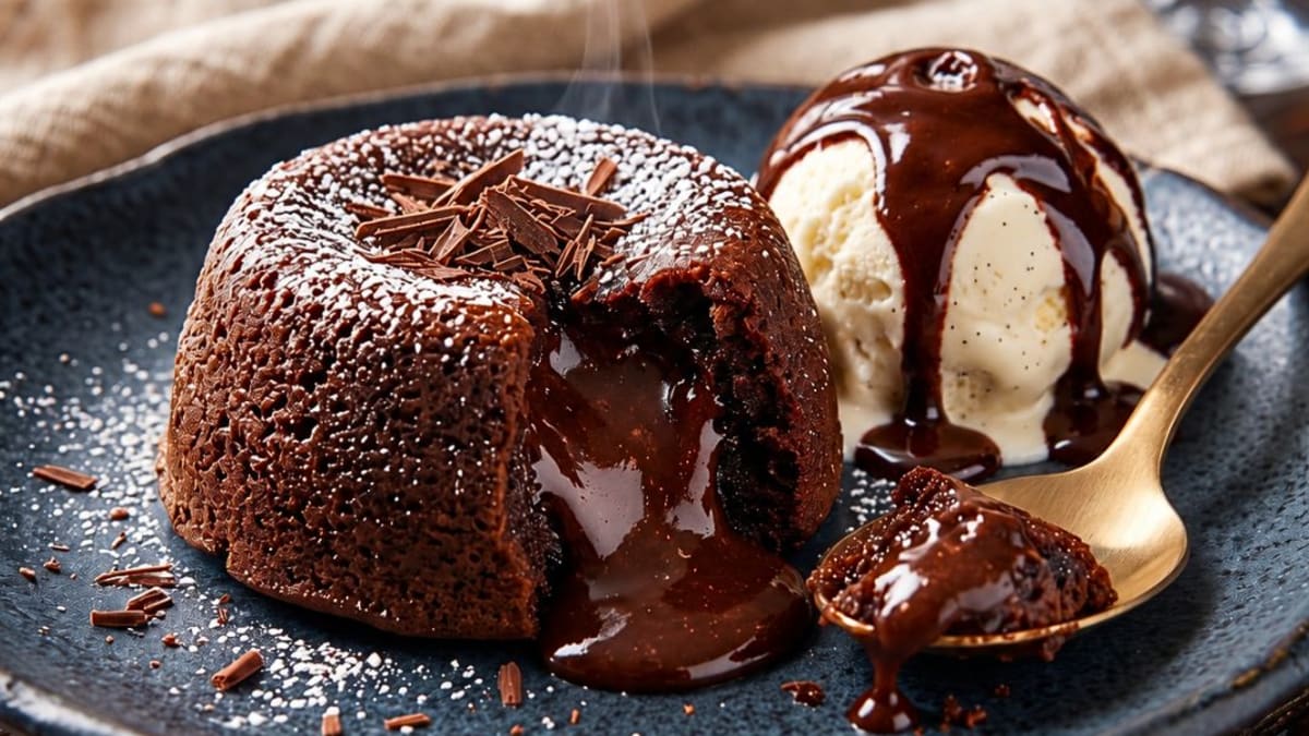 Imagem ilustrativa da receita PETIT GÂTEAU DE CHOCOLATE