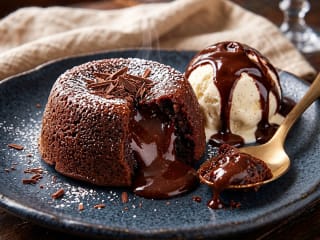 Imagem ilustrativa da receita PETIT GÂTEAU DE CHOCOLATE