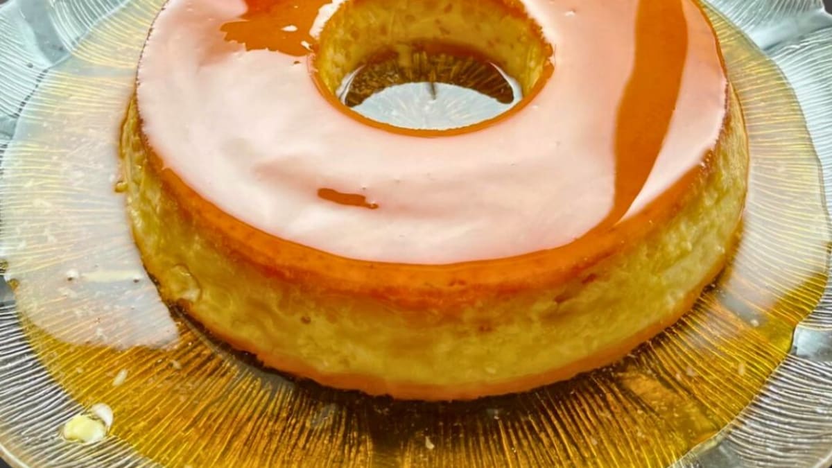 Imagem ilustrativa da receita PUDIM NA AIRFRYER