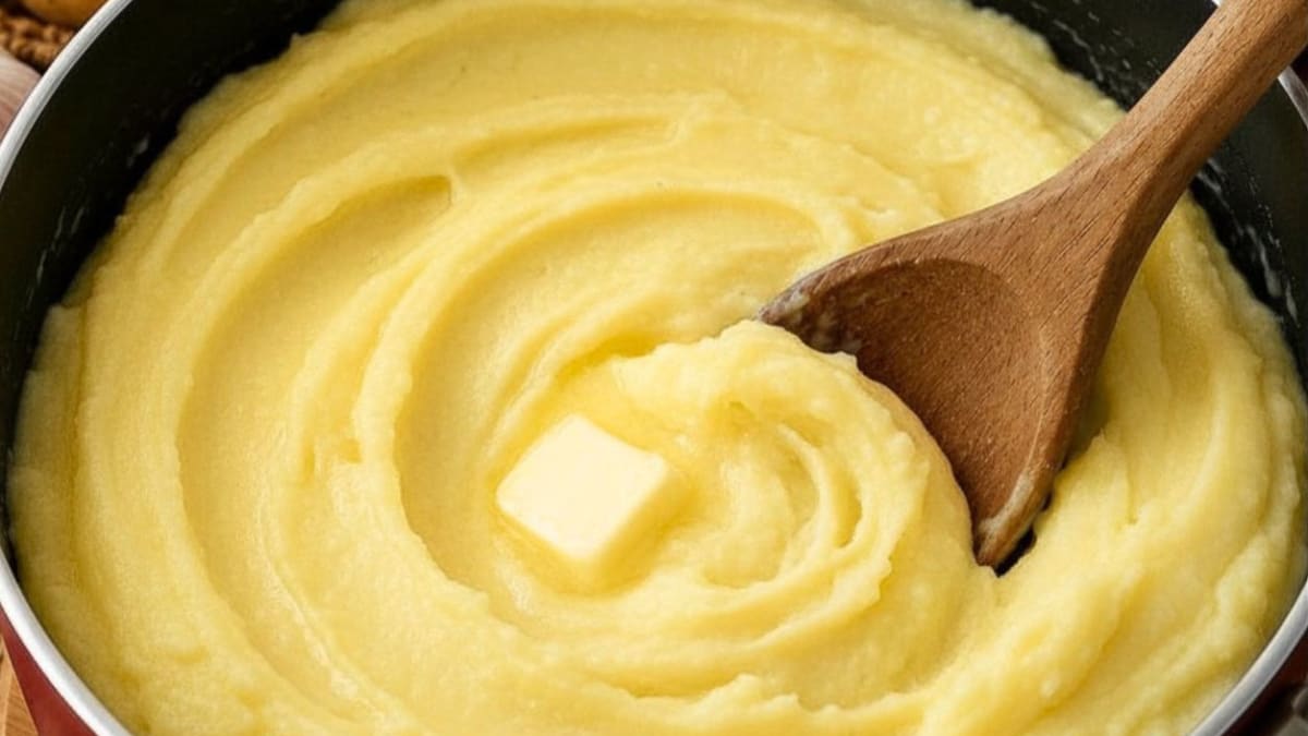 Imagem ilustrativa da receita PURÊ DE BATATA CREMOSO COM ALHO